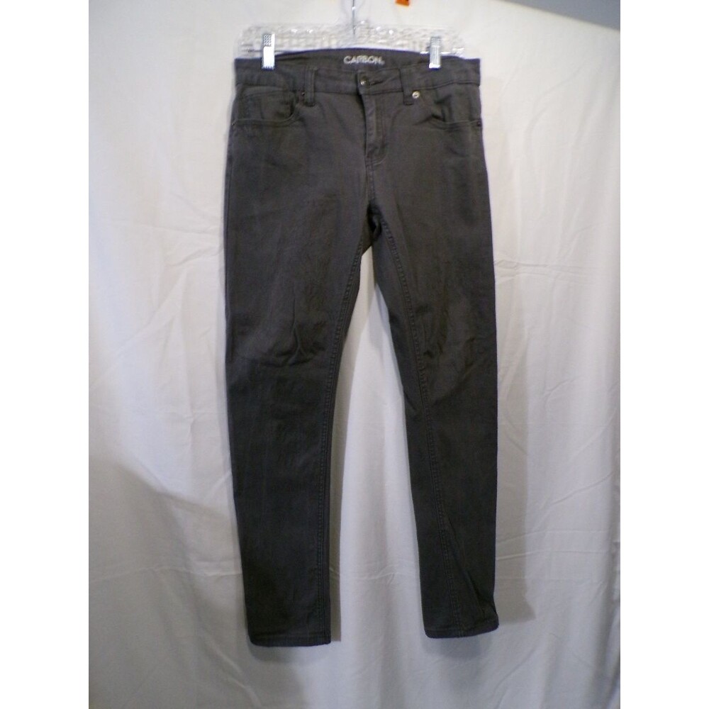 Carbon Men's Skinny Charcoal Gray Jeans 30x30 Denim Stretch Skinny Fit
